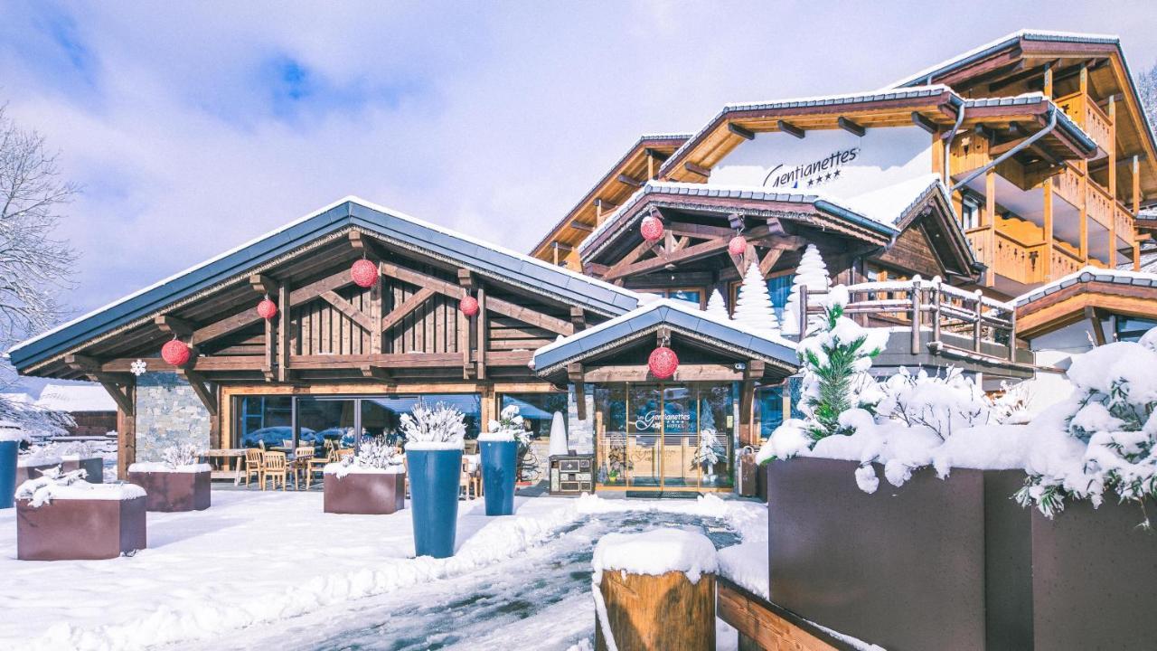 Les Gentianettes Hotel & Spa Ла-Шапель-д'Абонданс Экстерьер фото